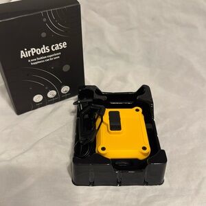 Yellow Charging Case Cover Compatible with AirPods 2nd Generation, & 1st Gen